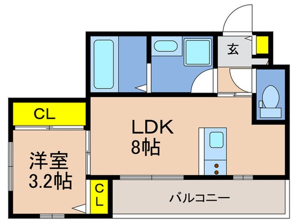 エハコ日暮通の物件間取画像